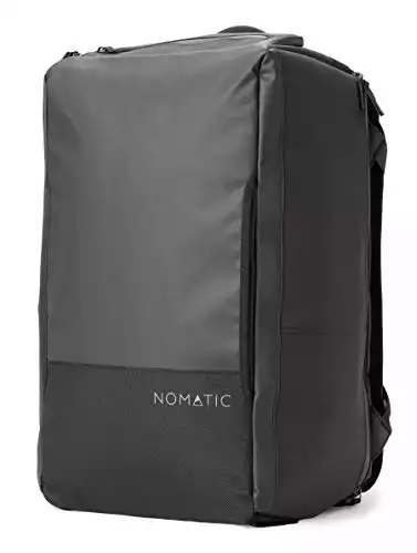 NOMATIC 40L Travel Bag- Duffel/Backpack, Carry-on Size for Airplane Travel, Everyday Use with TSA Compliant Built in Laptop and Tablet Sleeve, Updated V2 for 2020