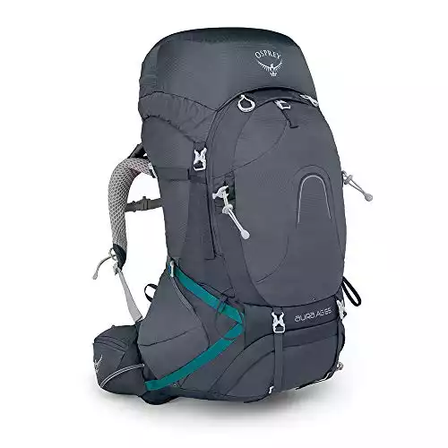 Osprey Packs Pack Aura Ag 65 Backpack, Vestal Grey, X-Small